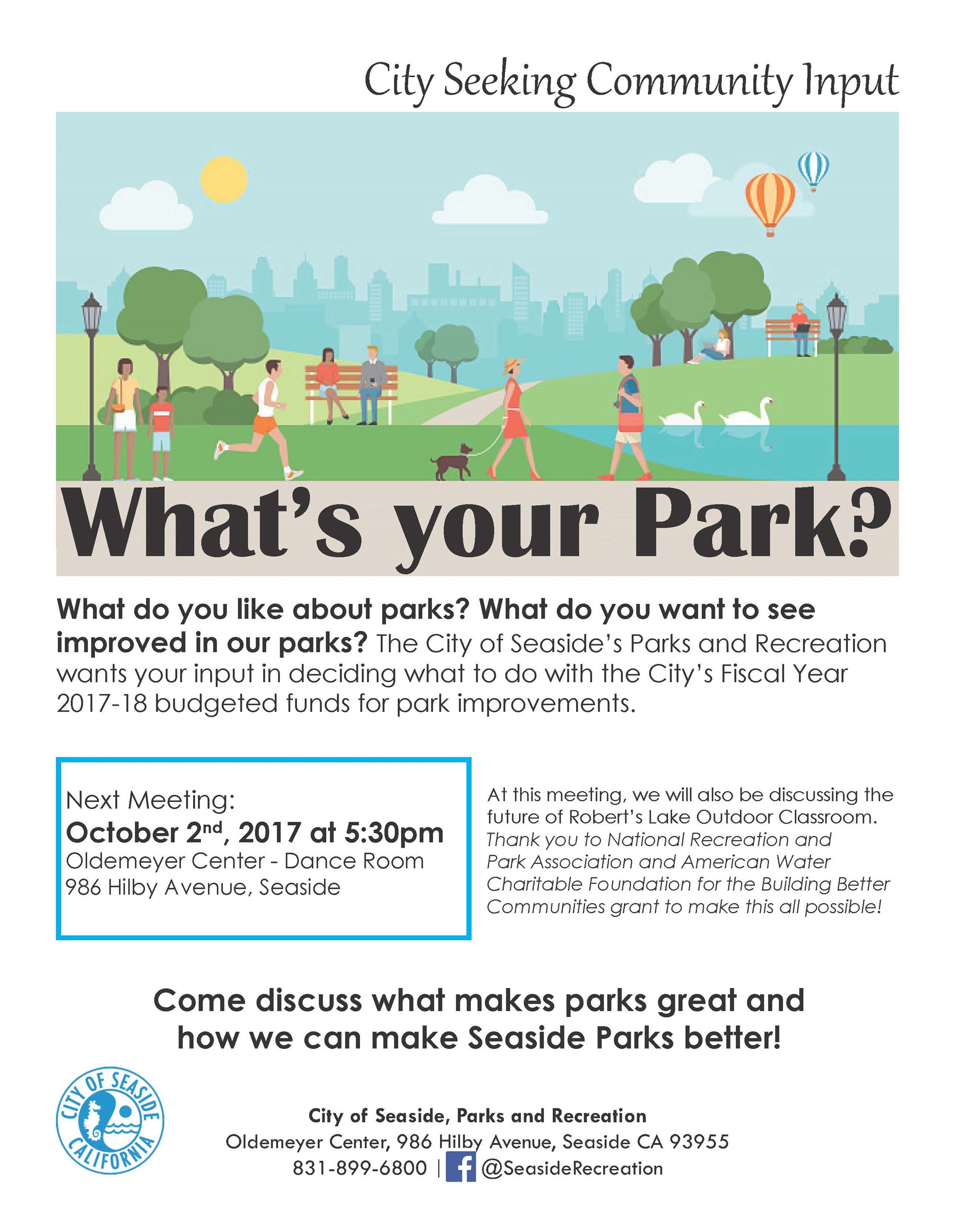 whats your park flyer