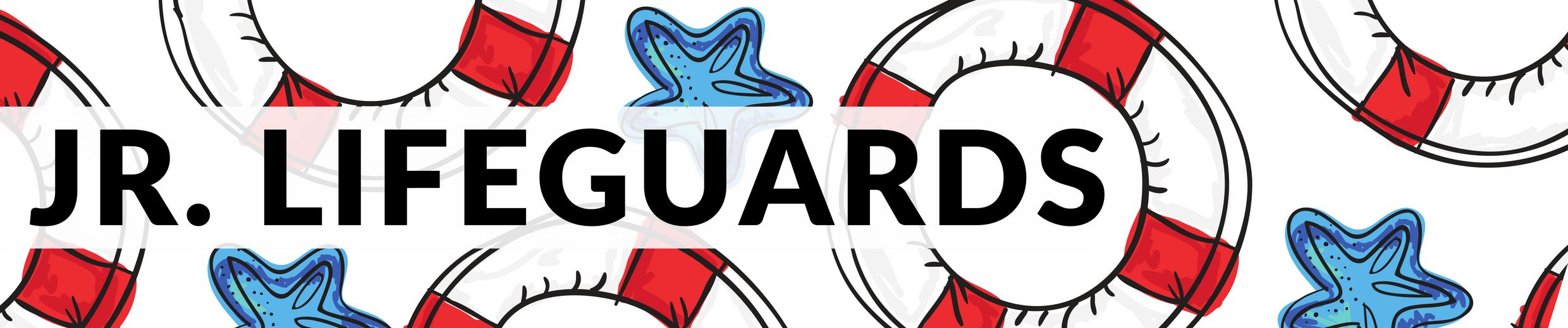 "Jr. Lifeguards" banner