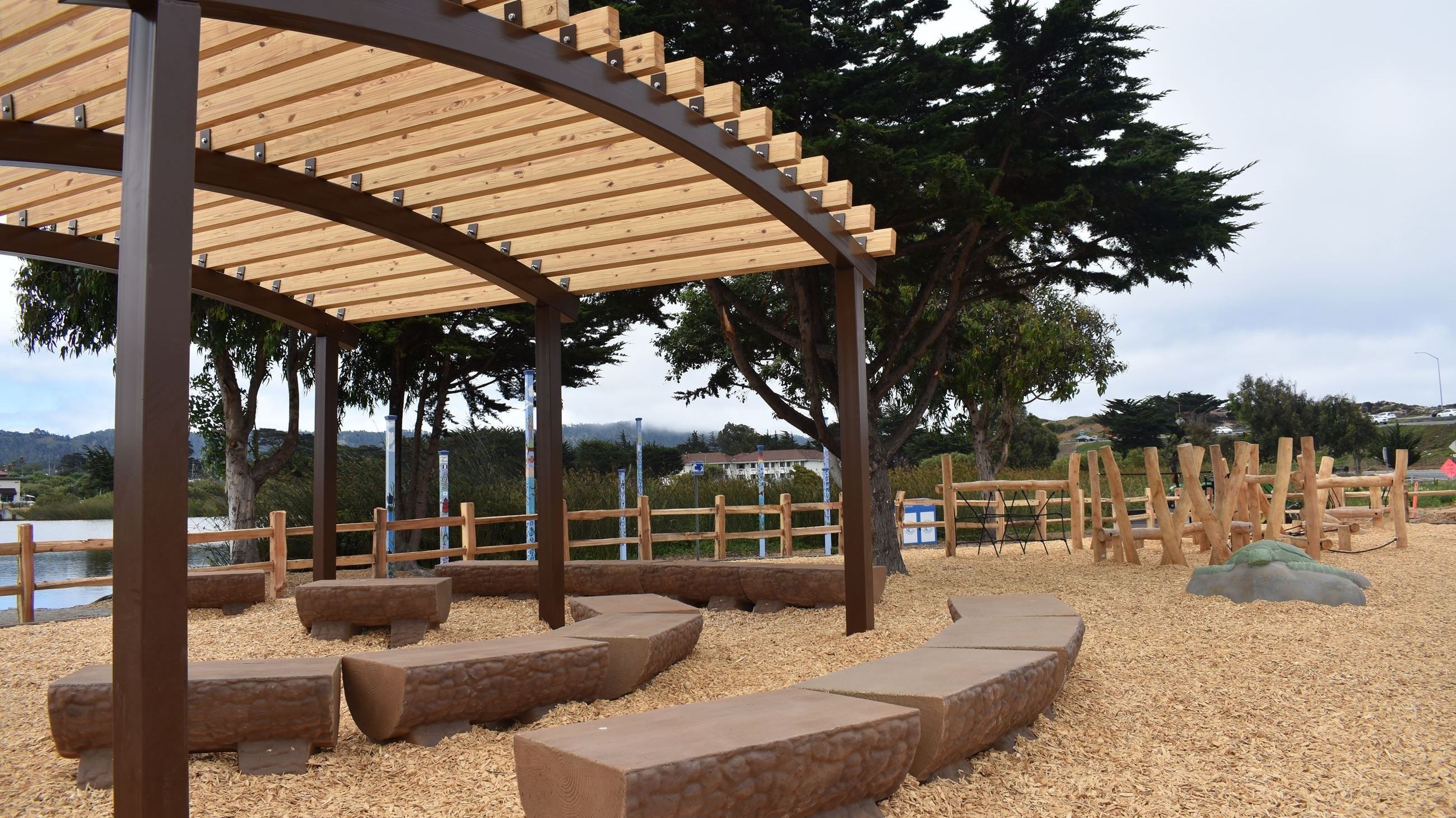 Outside classroom at Robert's Lake